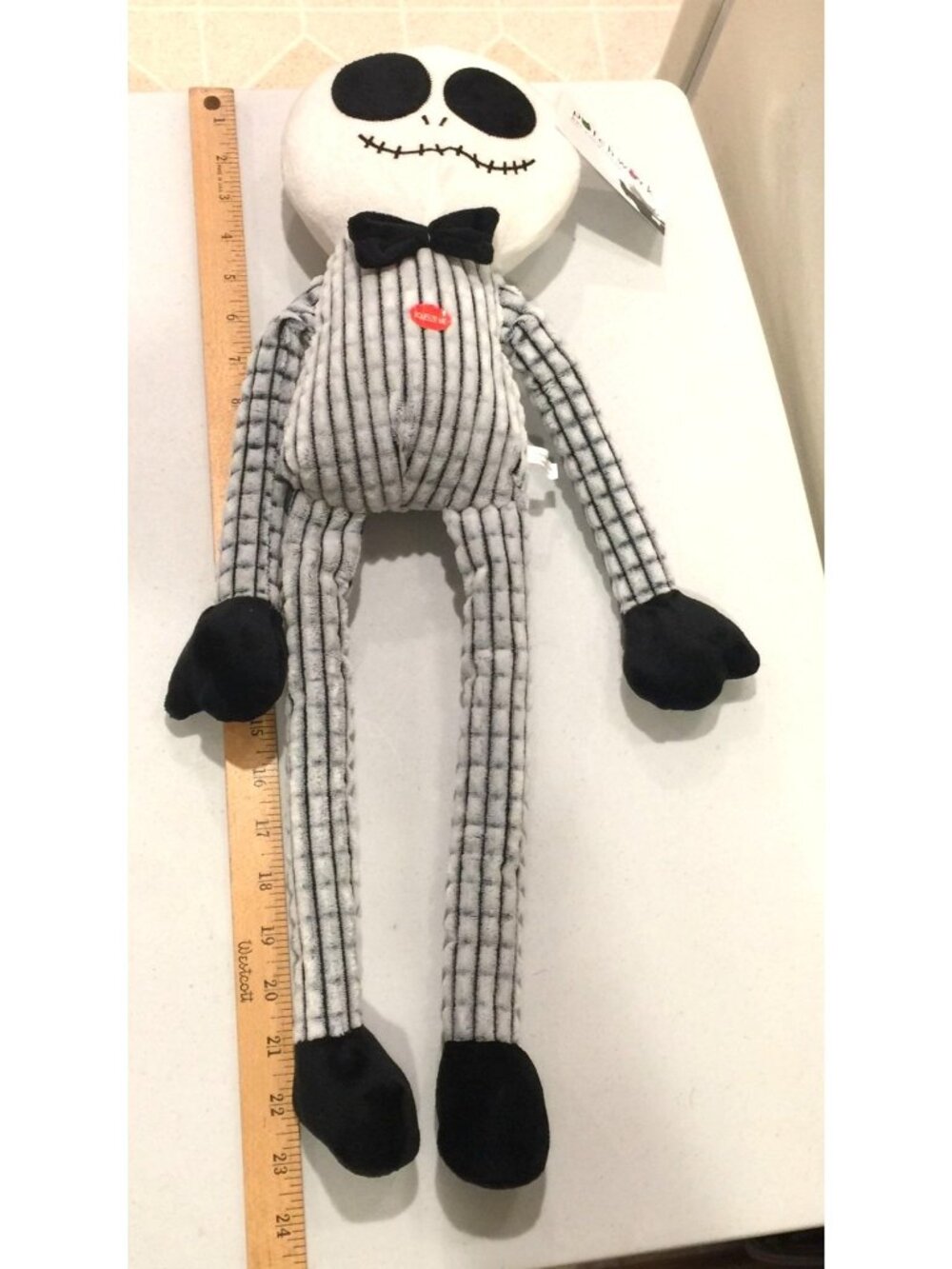 The Nightmare Before Christmas Jack Skellington 24"Dog Toy with Squeaker